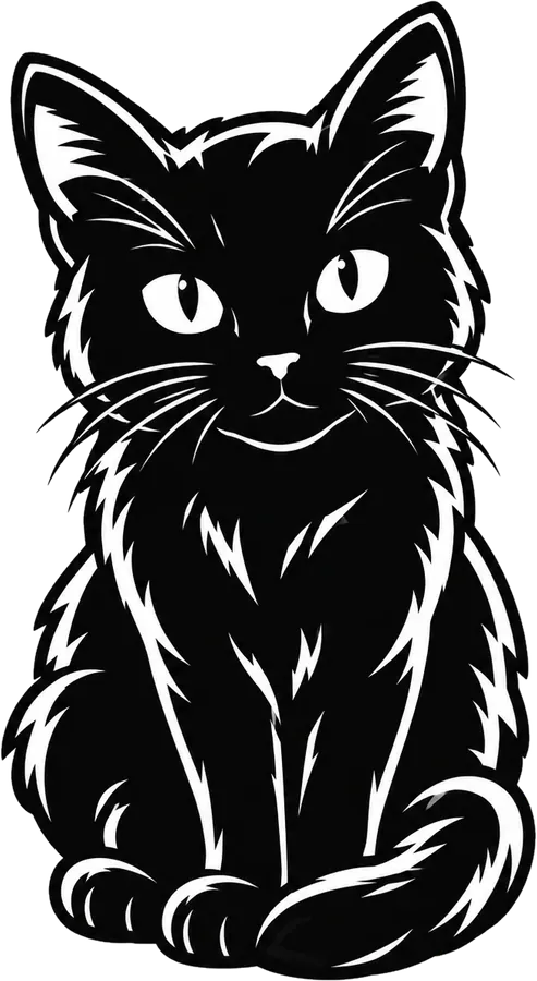 Toji, a black Bombay cat